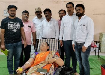 महाराष्ट्र राज्य शिक्षक परीषद शाखा शहाद्याच्या वतीने रक्तदान शिबिराचे आयोजन