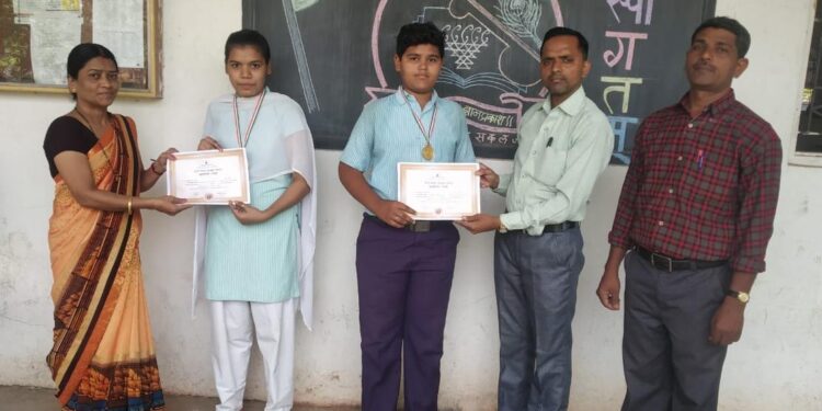 नेमसुशिल विद्यामंदिराचे गांधी विचार परीक्षेत यश