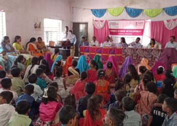 वाण्याविहीर येथे स्वच्छतागृह व वर्गखोल्यांचा उद्घाटन व लोकार्पण