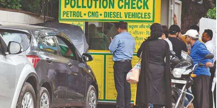 पी.यु.सी.तपासणीसाठी नवीन सुधारीत दर लागू