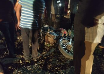 तीन वाहनांचा भीषण अपघात, तरुणाचा जागीच मृत्यू