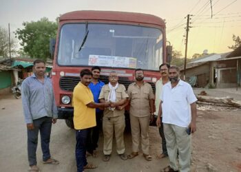 खुंटामोडी या ग्रामीण भागातून धुळे मुक्कामी बससेवा सुरु