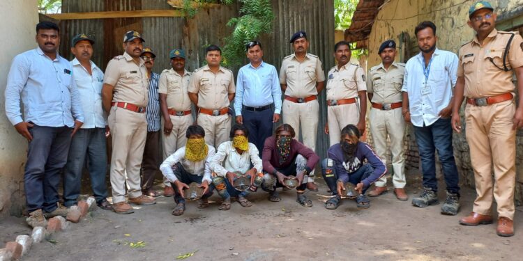 गुजरात मधील नागरीकांकडुन चार कासव जप्त,चौघांना पाच दिवसांची वनकोठडीची
