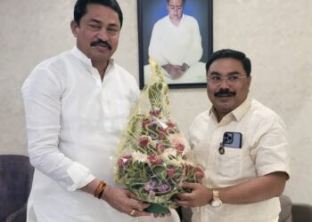 काँग्रेसचे प्रदेशाध्यक्ष नाना पटोले यांची आ  शिरीषकुमार नाईक यांनी घेतली भेट