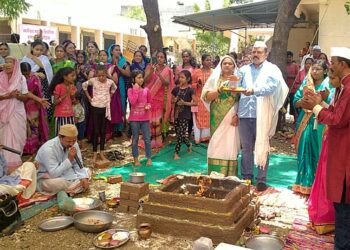 नंदुरबार येथील गुरुकुल नगरात नागेश्वर महादेवाची प्राणप्रतिष्ठा