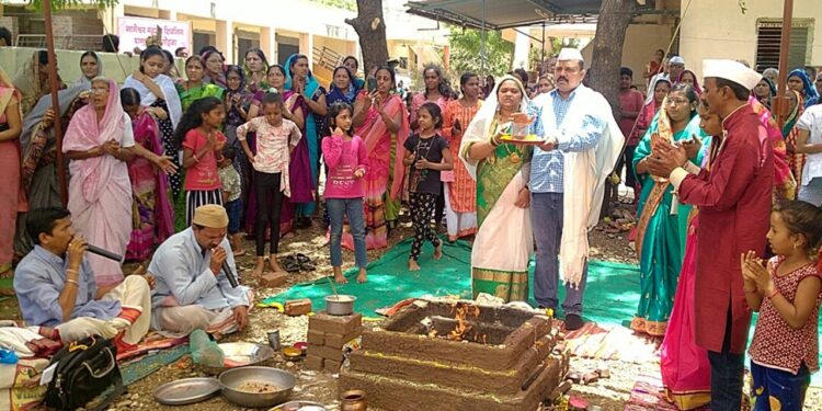 नंदुरबार येथील गुरुकुल नगरात नागेश्वर महादेवाची प्राणप्रतिष्ठा