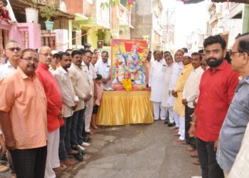 श्री.क्षत्रिय राजपूत समाज समितीतर्फे राष्ट्रगौरव महाराणा प्रताप जयंतीनिमित्त महाआरती व प्रतिमापूजनाने साजरी