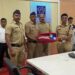 अत्याधुनिक गस्त प्रणाली साहित्याचे पोलीस अधीक्षक पी . आर . पाटील यांचे हस्ते वाटप