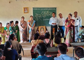 तळोदा येथे राष्ट्रीय सेवा योजनेतर्फे गुरुपौर्णिमा साजरी