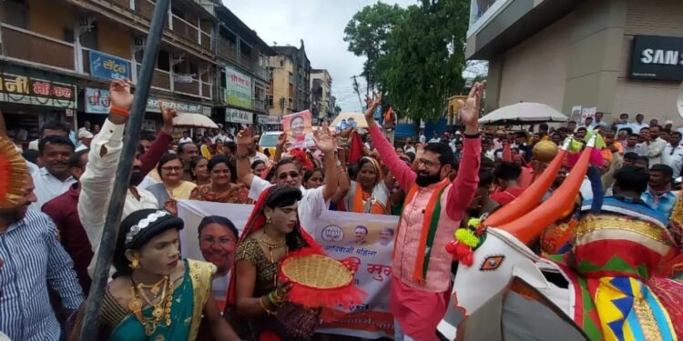 राष्ट्रपती मा.द्रोपदी मुर्म यांचा शपथविधी निमित्त नंदुरबार शहरात आनंदोत्सव साजरा