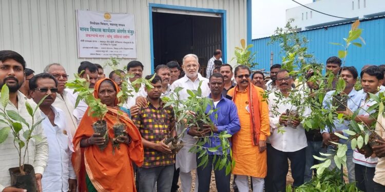 सातपुडा हरित अभियानांतर्गत मान्यवरांच्या हस्ते १५ लाख रोपांचे वाटप, मिनी राईस मिलचेही करण्यात आले उद्घाटन