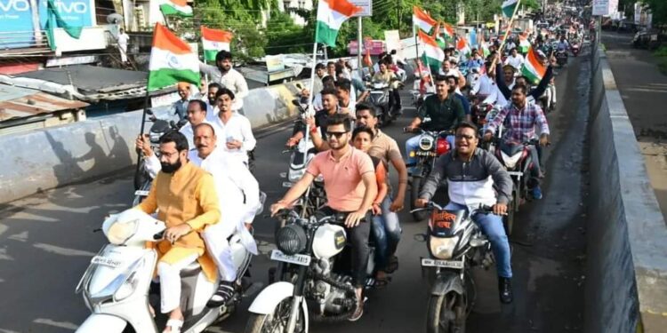 नंदूरबार येथे भाजपातर्फे बाईक रॅली