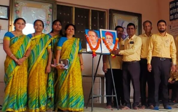 कमला नेहरू महाविद्यालयात लोकमान्य टिळक व लोकशाहीर अण्णाभाऊ साठे यांना अभिवादन