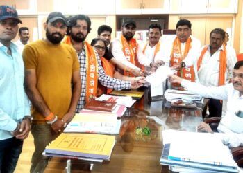 खा.संजय राऊत यांच्या अटकेचा नंदुरबार शिवसेनेतर्फे तीव्र निषेध