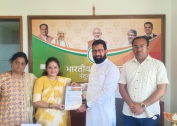 भाजपातर्फे महिला मोर्चा नंदूरबार शहराध्यक्षपदी काजल मच्छले यांची नियुक्ती