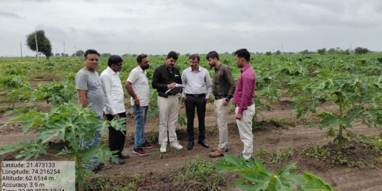 ई-पीक पाहणी ॲपद्वारे शेतकऱ्यांनी ई-पीक नोंदविण्याचे अपर जिल्हाधिकारी महेश पाटील याचे आवाहन