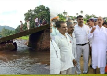 पोषण पुनर्वसन केंद्रासह भगदरी येथील पुलाची  मंत्री डॉ.विजयकुमार गावीत यांनी केली पाहणी