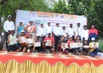 स्वातंत्र्याचा अमृत महोत्सव निमित्त शहादा महाविद्यालयात मॅरेथॉन स्पर्धा उत्साहात