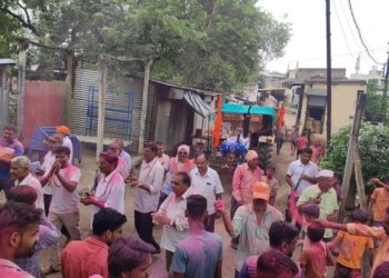 बोरद येथे ५ दिवसाच्या गणेशाचे शांततेत विसर्जन