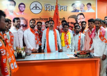 वडफळी येथील असंख्य कार्यकर्त्यांचा शिवसेनेत प्रवेश