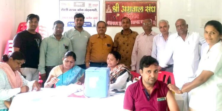 रोटरी क्लब नंदनगरीतर्फे बुस्टर डोसचे लसीकरण