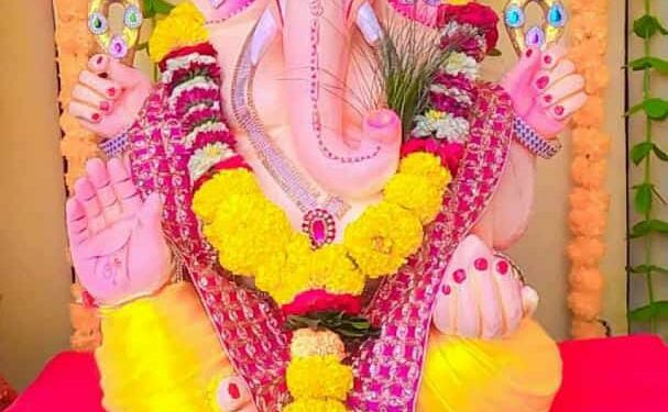 शहीद शिरीषकुमार मंडळाचे पर्यावरणपूरक गणराज