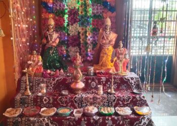 रनाळे येथे गोरी गणपतीची स्थापना, उद्या होणार विसर्जन