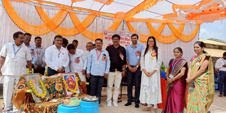 ढोंगसागाळी आश्रम शाळेत तालुकास्तरीय क्रीडा स्पर्धेचे आयोजन