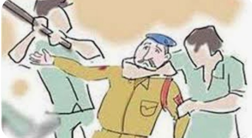 नंदूरबार येथे सहाय्यक पोलिस निरीक्षकांस धक्काबुक्की, पाच जणांविरुद्ध गुन्हा दाखल