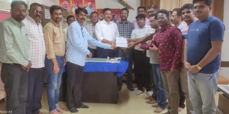 जुनी पेन्शन साठी एन-मुक्ता प्राध्यापक संघटनेचे निवेदन