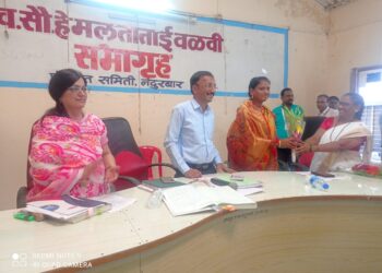 नंदुरबार प.स.वर कॉग्रेसच्या सहकार्याने शिंदे गटाच्या माया माळसे सभापतिपदी तर शीतल परदेशी उपसभापती पदी विजयी