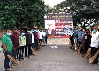 नानासाहेब धर्माधिकारी प्रतिष्ठानतर्फे जिल्ह्याभरात स्वच्छता अभियान