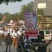 नंदूरबार येथे भगवान बिरसा मुंडा जयंती निमित्त राष्ट्रीय स्वयंसेवक संघातर्फे सघोष पथसंचलन