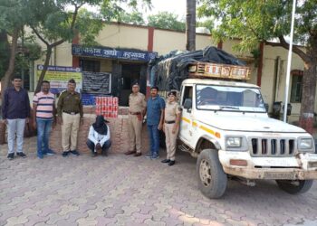 साडेपाच लाखाचा अवैध दारूसह दहा लाखांचा मुद्देमाल जप्त, म्हसावद पोलिसांची कारवाई