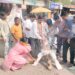 नवापूर येथे कृषि मंत्री अब्दुल सत्तार यांचा पुतळ्या जाळण्याचा प्रयत्न