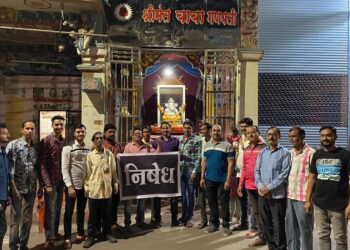 श्रद्धा हत्याकांडाचा श्रीमंत बाबा गणपती मंडळातर्फे तीव्र निषेध