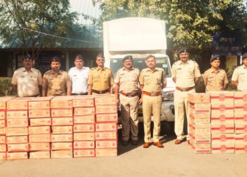 कारेघाट जंगलात साडेसात लाखाचा मद्यसाठा जप्त, दोघांविरूध्द गुन्हा दाखल