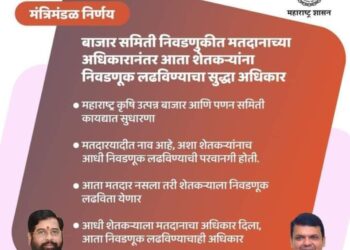 अरे व्वा : सर्वसामान्य शेतकरी देखील आता बाजार समितीची निवडणूक लढवू शकणार