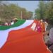 शहादा शहरात तीनशे फूट तिरंगा रॅली
