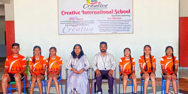 क्रिएटिव्ह इंटरनॅशनल स्कूल चे विविध मैदानी स्पर्धेत यश