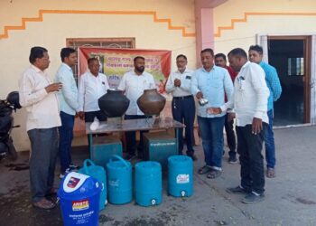 सारंगखेडा श्री.दत्त मंदिर येथे पाणपोई सुरू, प्रहार शिक्षक संघटनाचा अनोखा उपक्रम 