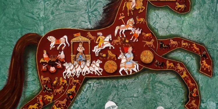 राष्ट्रीय अश्वचित्र व शिल्प स्पर्धेत निलेश शिंपी प्रथम