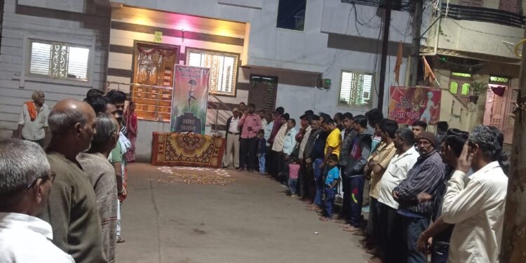 तळोदा येथे सिक्कीम येथे झालेल्या अपघातात शहीद झालेल्या जवानांना अनोखी श्रद्धांजली