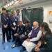 प्रधानमंत्री नरेंद्र मोदी यांचा ‘फ्रीडम पार्क ते खापरी’ दरम्यान मेट्रोने प्रवास