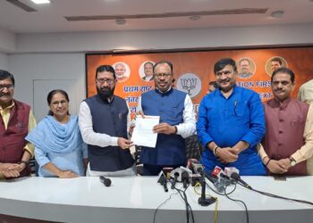 विजय चौधरी यांची भाजपा प्रदेश महामंत्रीपदी निवड,जिल्हा भाजपाच्या ईतिहासात प्रथमच नंदुरबारला लाभले महामंत्री पद