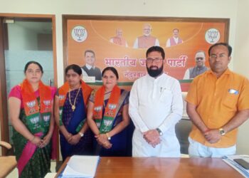 राष्ट्रवादी पदाधिकारी व कार्यकर्त्या महिलांचा भाजपात प्रवेश