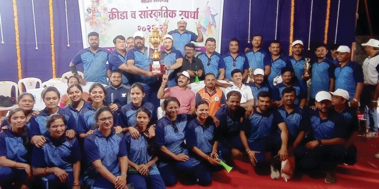 भूमि अभिलेखच्या विभागीय क्रिडा स्पर्धेत या स्पर्धेत नाशिकच्या संघाने मारली बाजी