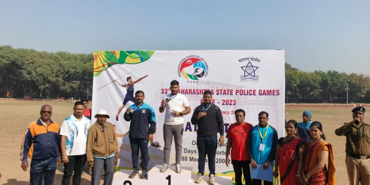 महाराष्ट्र राज्य पोलीस क्रीडा स्पर्धेमध्ये नंदुरबार जिल्हा पोलीस दलाची चमकदार कामगिरी