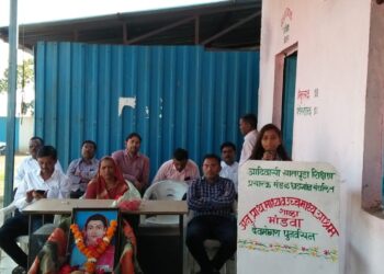 मांडवा येथील अनुदानित आश्रमशाळेतसावित्रीबाई फुले यांची जयंती उत्साहात साजरी