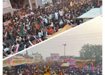 काथर्दे दिगर येथे हजारो भाविकांच्या साक्षीने ओढली बारा गाडी लांगड